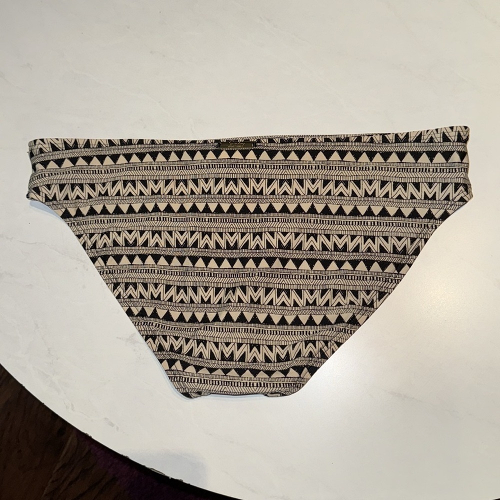 Laundry by Shelli Segal swimwear bikini bottoms tan & black swimsuit women small